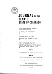 Journal of the Senate State of Colorado: Fifty-seventh General Assembly First Regular Session at Denver, the State Capitol.