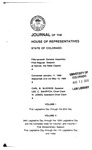 Journal of the House of Representatives State of Colorado: Fifty-seventh General Assembly First Regular Session at Denver, the State Capitol by Colorado General Assembly