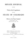 Senate Journal of the Thirty-third Legislature of the State of Colorado at Denver, the State Capital: Convened January 1, 1941. Adjourned Sine Die, April 7, 1941