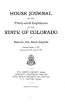 House Journal of the Thirty-sixth Legislature of the State of Colorado at Denver, the State Capital: Convened January 1, 1947. Adjourned Sine Die April 18, 1947