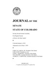 Journal of the Senate State of Colorado: Seventy-Second General Assembly First Regular Session at Denver, the State Capitol by Colorado General Assembly