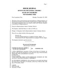 House Journal: Seventy-Second General Assembly State of Colorado First Extraordinary Session by Colorado General Assembly