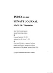 Index to the Senate Journal State of Colorado: Sixty-Third General Assembly Second Extraordinary Session by Colorado General Assembly