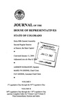 Journal of the House of Representatives State of Colorado: Sixty-fifth General Assembly Second Regular Session at Denver, the State Capitol