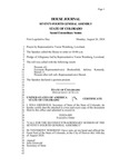 House Journal Seventy-Fourth General Assembly State of Colorado Second Extraordinary Session