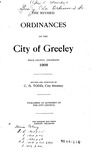 The Revised Ordinances of the City of Greeley: Weld County, Colorado 1908