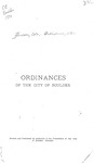 Ordinances of the City of Boulder