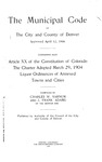 The Municipal Code of the City and County of Denver