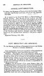 Council Joint Resolution, To Defray the Expenses of Translating the Governor's Message Into the Spanish Language, and to Pay for Printing the Same.