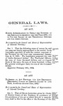 Making Appropriations to Defray the Expenses of the Legislative Assembly for the Year 1865, and to Pay the Salary of the Territorial Officers and for other purposes.