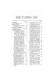 Index to General Laws