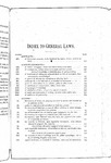 Index to General Laws