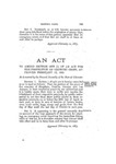 To amend section one (1) of an act for the protection of growing crops, approved February 12, 1881.