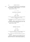 To repeal an act, entitled 