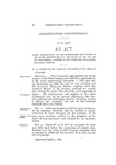 Making appropriation for the maintenance and support of the state penitentiary for the years 1887 and 1888, and for the general expenses of the lime-kilns and quarries belonging thereto.