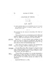 To amend section one of an act entitled, "An act to allow and regulate changes of venue in criminal cases," approved April 10, 1885. by Colorado General Assembly