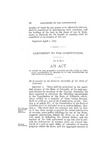 To submit to the qualified electors of the state of Colorado, amendments to article XI of the Constitution of the state of Colorado.