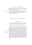 Making certified copies of certificates of incorporation in certain cases, equivalent to original certificates, when filed in the office of the recorder of deeds.