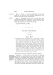 To provide for the appointment of a commission to draft and report, for submission to the next general assembly, a complete revision and code of law concerning the waters of the state, as derived from natural streams, springs, artesian wells, drainage, percolation and other sources, and prescribing methods, facilities and appliances for the control, regulation, use and disposition of such waters, and providing for the official management thereof; defining the powers and duties of such commission, and making appropriation of money to pay the salaries of said commissioners, and for the other expenses incident thereto.