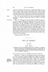 To Amend " An act to Incorporate the City of Central, " Approved March 11, 1864, so as to Authorize the Funding of the Debt of Said City Incurred in the Purchase and Construction of Water Works, and to Provide for the Payment of the Principal and Interest Thereon. by Colorado General Assembly