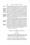 To Provide for the Collection, Management and Display of the Products of the State of Colorado at the World's Columbian Exposition of 1893; Creating a Board of World's Fair Managers and Making an Appropriation Therefor.