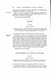 Prohibiting the appointment of non-residents as special officers, and providing penalties for the violation thereof.