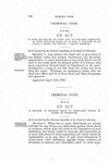 To Make the Selling or Giving Away of Fire-Arms, Ammunition, or other Munitions Which can be used in Fire-Arms, to any Indian, a Felony, and Provide a Penalty Therefor.