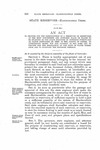 To Provide for the Construction of a Reservoir or Reservoirs at the Most Convenient and Suitable Place or Places to be Selected be the State Engineer in Township Twenty-One (21) Range Sixty Nine (69) West in the County of Custer, To Appropriate Money for the Payment of the Same and to Provide for the Regulation to the Flow of Water Therefrom and to Maintain the Expenses Thereof.