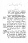 To Provide for the Construction of a Reservoir Near the Head of Monument Creek, Upon or Adjacent to Sections Fifteen and Twenty-Two, Township Eleven, Range Sixty-Seven West in the County of El Paso; to Appropriate Money for the Payment of the Same, and to Provide for the Regulation of the Flow of Water Therefrom; and to Provide a Penalty for Interfering With or Damaging Such Reservoir.