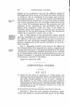 In Behalf of the State of Colorado, to Accept, Ratify and Assent to the Provisions, Terms, Grants and Conditions of an Act Passed the First Session of the Fifty-First Congress of the United States, Entitled "An Act to Apply a Portion of the Proceeds to the Public Lands to the More Complete Endowment and Support of the Colleges for the Benefit of Agriculture and the Mechanic Arts, Established Under the Provision of an Act of Congress, Approved July 2, 1862, Approved August 30,1890. by Colorado General Assembly