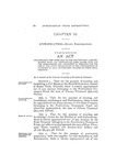 Appropriating the Funds Now in the Penitentiary Land Permanent Fund and Penitentiary Land Income Fund for the Construction and Furnishing of Buildings for the Use of the State Penitentiary at the Reformatory Department of Said Penitentiary Located at Buena Vista, Colorado.