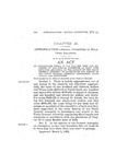 To Appropriate Money to Pay the Per Diem and Expenses of the Special Committee of Hold Over Senators Appointed by the Senate of the Ninth General Assembly to Investigate and Report to the Tenth General Assembly Concerning State Canals and Reservoirs.