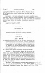 To Amend Section Eight (8) of an act Entitled "An Act to Establish the Several Judicial Districts of the State to Provide for the Appointment of Judges and fix the Terms of Court Therein, and to Repeal all Acts and Parts of Acts Inconsistent Therewith,' Passed Over the Governor's Veto April 6, 1891. by Colorado General Assembly