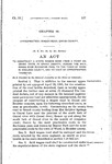 To Construct a State Wagon Road From a Point on Grand River, in Grand County, Across the Main Range over Buchanan Pass, to the Town of Ward in Boulder County, and to Make an Appropriation Therefor.