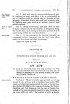 To Make An Appropriation for the Payment to the Denver Omnibus and Cab Company for the Use of Horses Furnished to the State During the Leadville Labor Troubles.