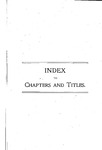 Index to Chapters and Titles.