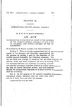 To Provide for the Payment of a Part of the Expenses of the Twelfth General Assembly of the State of Colorado, and Paying Expenses of the Inauguration.