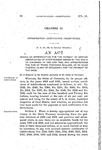 Making an Appropriation for the Payment of Certain Certificates of Indebtedness Issued by the State of Colorado in 1888 and 1889, and Appropriating the Sum of Three Thousand Dollars, or so Much Thereof as May be Necessary, for the Payment of the Same.