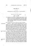 To Construct and Repair a Public Wagon Road in the County of La Plata, Commencing at Parrott Post Office and Running Northward Along the Right Bank of the La Plata River, to the Mouth of Silver Lake Basin Creek, and Making an Appropriation Therefor. by Colorado General Assembly