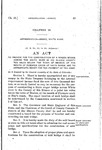 To Provide for the Construction of a Wagon Bridge Across the White River in Rio Blanco County Ten Miles Below the Town of Meeker, at the Mouth of Piceance Creek at Hay's Ranch, and to Appropriate Money for the Payment of the Same.