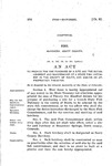 To Provide for the Purchase of a Site and the Establishment and Maintenance of a State Fish Hatchery in the County of Routt, and Making an Appropriation Therefor.