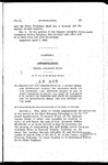 To Provide for the Construction of a Wagon Bridge and Approaches Across the Arkansas River, on the Township Line, Between Ranges 45 and 46 West, Township 22 South, All West of the Sixth P.M., County of Prowers and State of Colorado, and to Appropriate Money for the Payment of the Same.