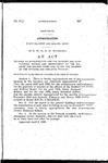 To Make an Appropriation for the Support and Maintenance, Repairs and Improvement of the Soldiers' and Sailors' Home, and to Pay the Salaries of the Officers and Employes Thereof.