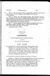 To Provide for the Construction, Improvement and Repair of a State Road from a Point in the County of Boulder, Over What is Commonly Known as Arapahoe Pass, and Thence Down into the County of Grand, Connecting with the County Road in Grand County, Leading from Hot Sulphur Springs to Grand Lake.