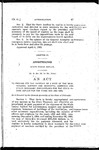 To Provide for the Payment of a Part of the Maintenance, Support and Incidental Expenses and Other Necessary Expenditures for the State Insane Asylum for the Years 1904 and 1905.