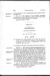 To Provide for the Payment of a Part of the Expense, of Maintenance, Support and Incidental Expenses of the State Reformatory for the Years of 1905 and 1906.