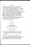 Making an Appropriation for the Building of a Road and the Construction of a Flume to Carry the Waters of Willow Creek in Mineral County, Colorado.