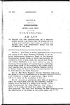 To Provide for the Construction of a Highway Bridge Across Plum Creek West of Sedalia on the Public Road between the Towns of Sedalia and Palmer Lake, and Appropriate Money for the Payment of the Same.