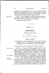 To Provide for the Construction of a State Bridge Across the Platte River, in Sedgwick County, Colorado, and to Appropriate Money Therefor.