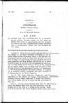 To Provide for the Construction of a Highway Bridge Across Talman Creek, on the Road between the Town of Englewood and the Station of Parker on the Colorado-Southern Railroad, and to Appropriate Money for the Payment of the Same.